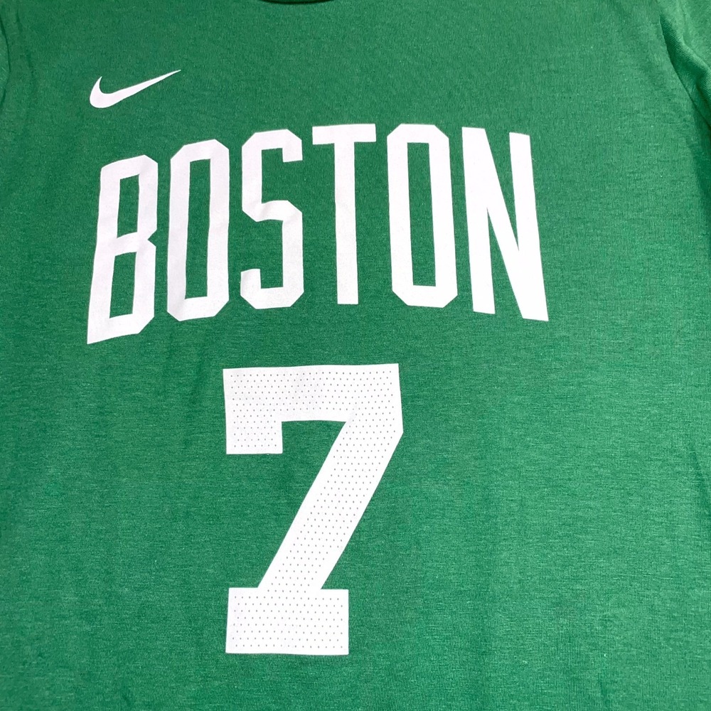 Nike T Shirt Youth XL Green Boston Celtics Jaylen Brown #7 Basketball Graphic - Picture 2 of 11